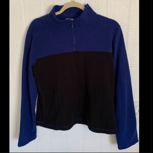 ⭐️Ricki's Women’s  Zip-Up Blue and Black Polar Fleece  Size XL